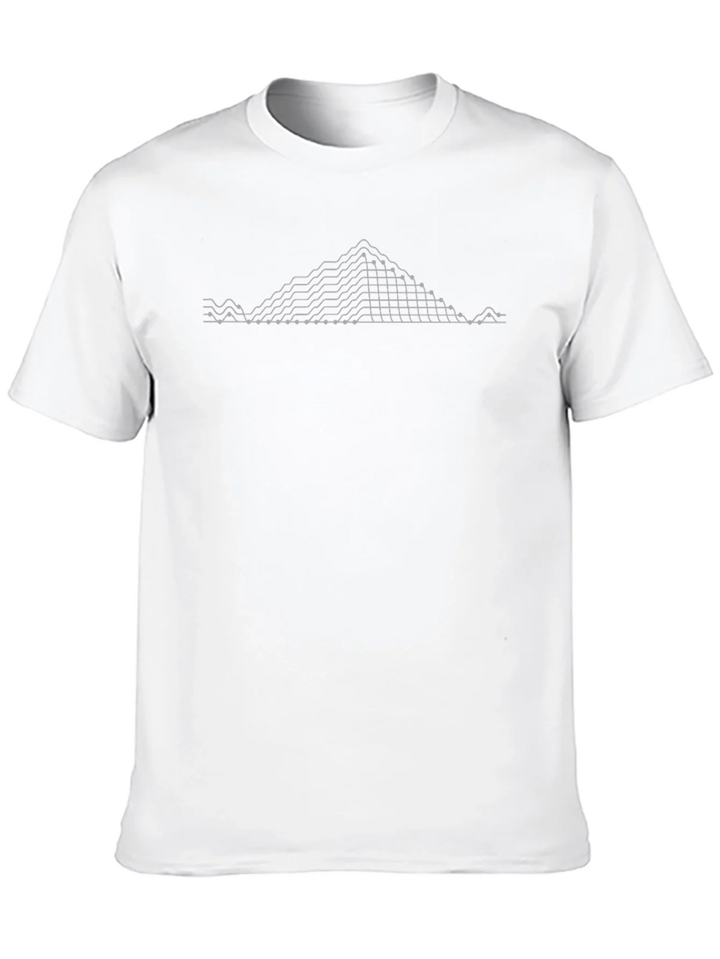 Geometric Peak Design Black T-Shirt product image 9