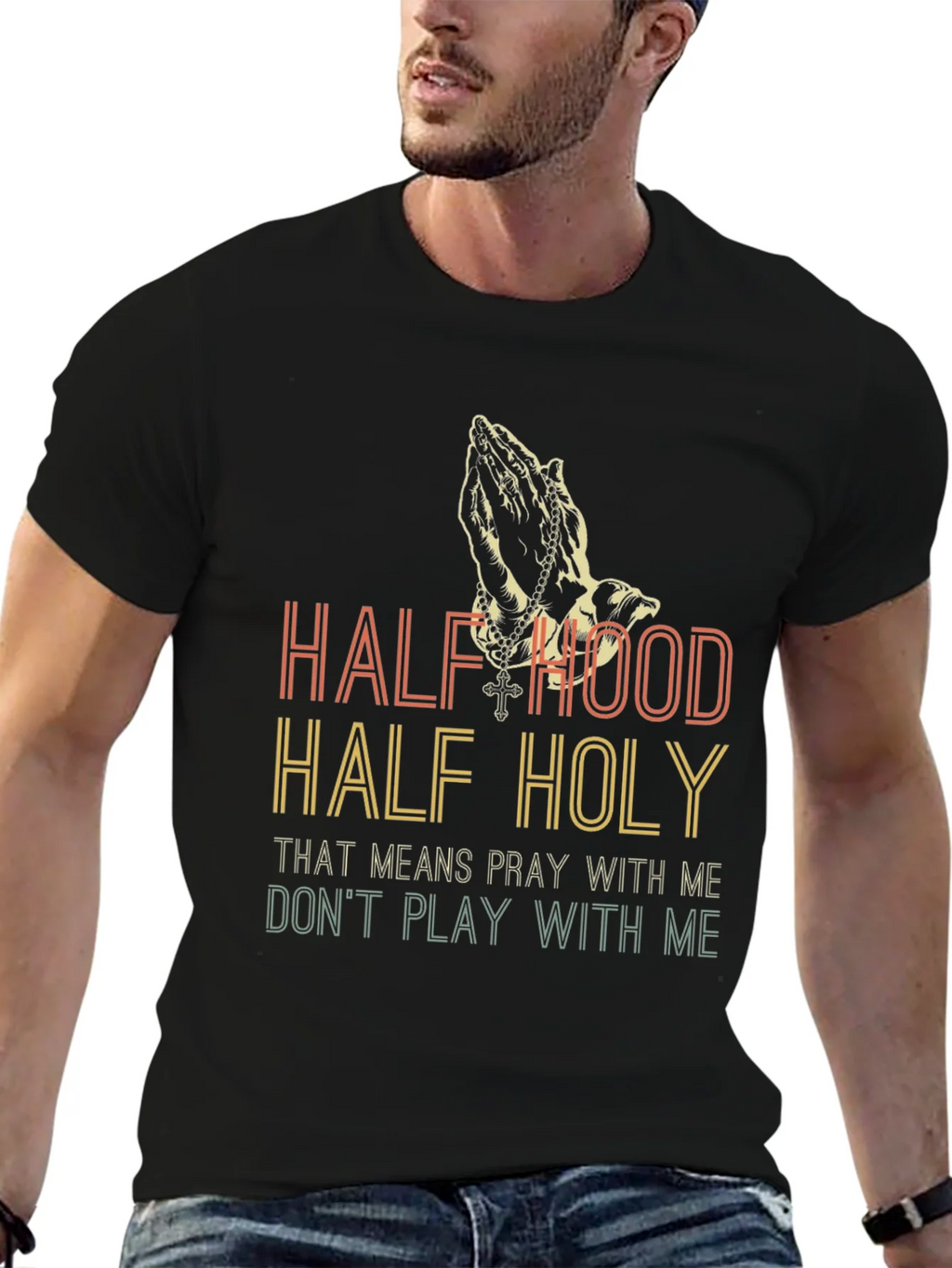 Half Hood Holy Graphic Tee product image 6