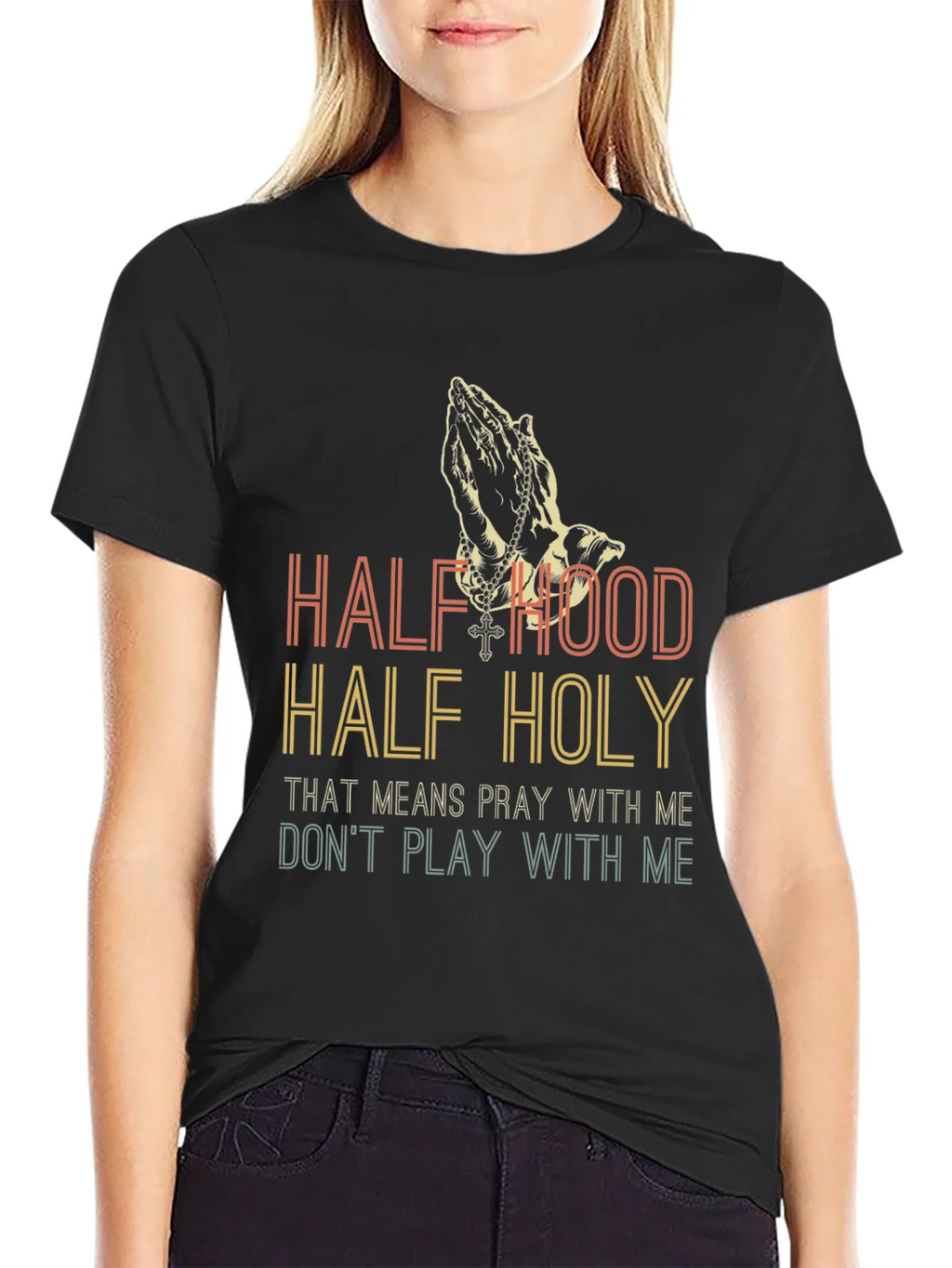 Half Hood Holy Graphic Tee product image 2