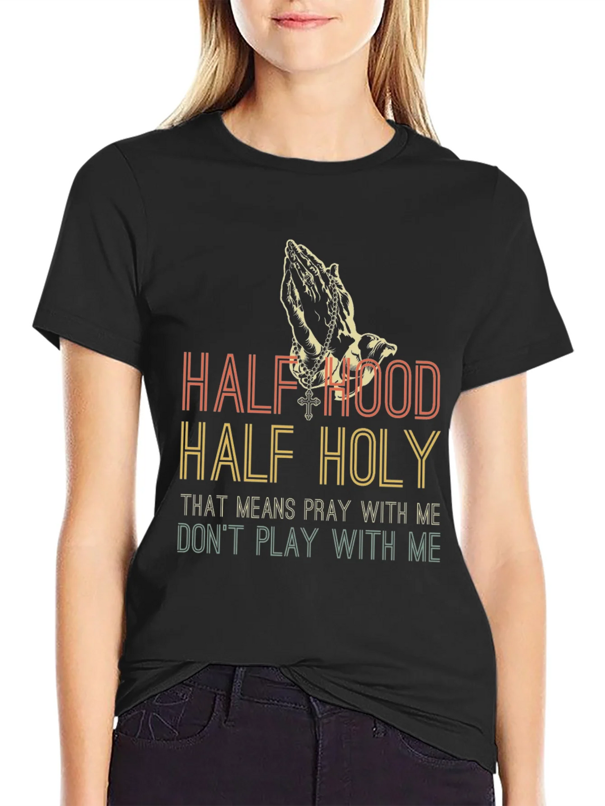 Half Hood Holy Graphic Tee product image 2
