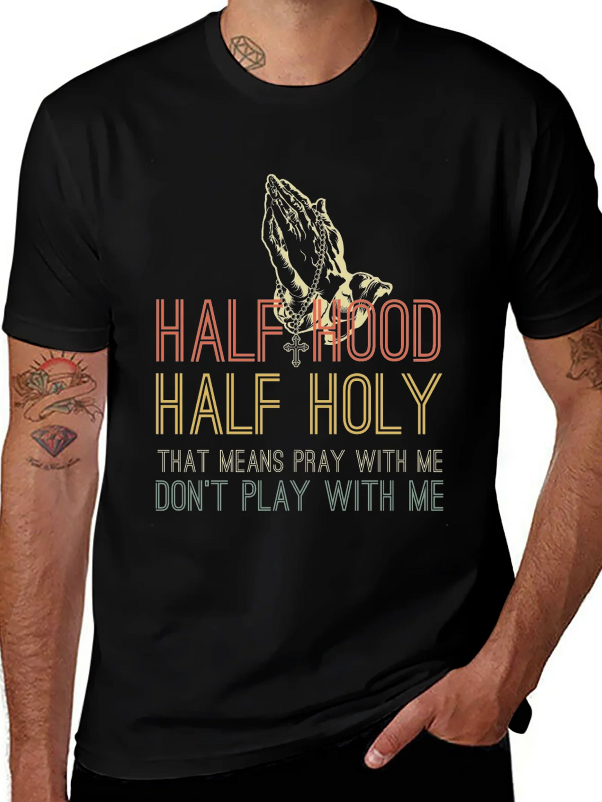 Half Hood Holy Graphic Tee product image 1