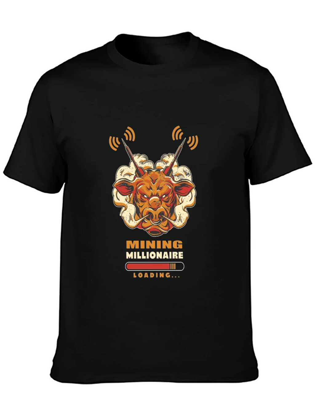 Mining Millionaire Bull T-Shirt - Crypto Trader Tee product image 1