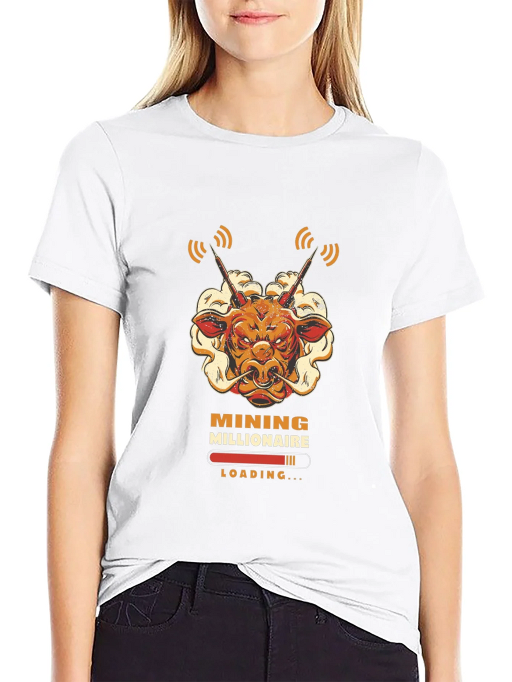 Mining Millionaire Bull T-Shirt - Crypto Trader Tee product image 6