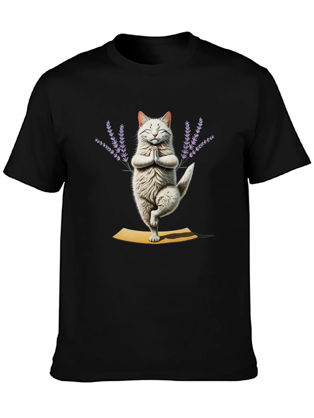 Yoga Cat T-Shirt - Meditating Feline Tee product image 3