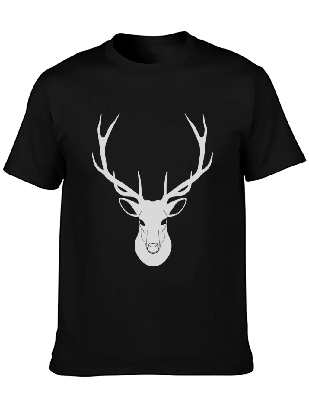 Black Deer Graphic Tee - Modern Wildlife Design product image 3