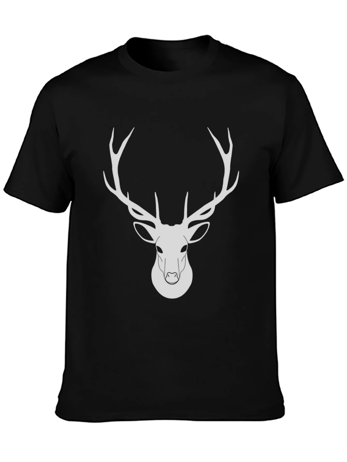 Black Deer Graphic Tee - Modern Wildlife Design product image 3