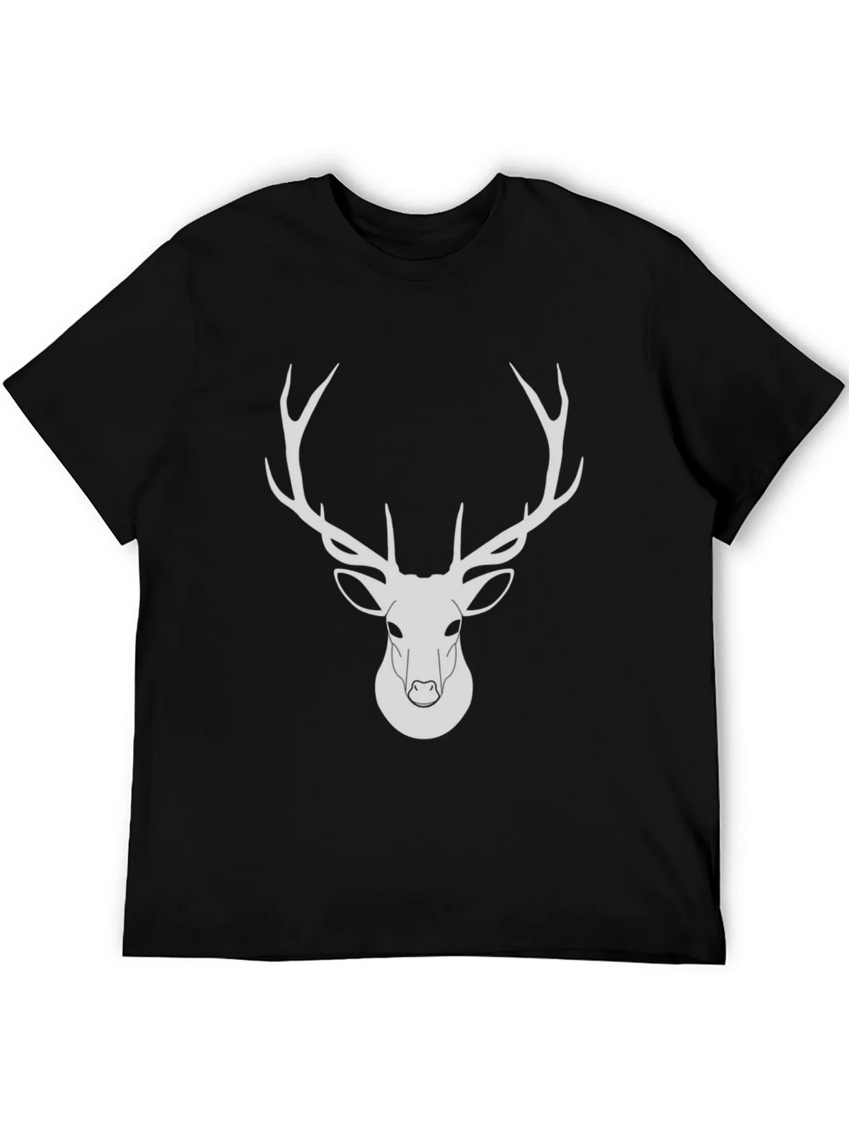 Black Deer Graphic Tee - Modern Wildlife Design product image 4
