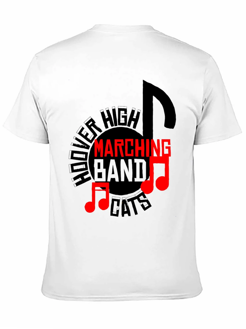 Hoover High Marching Band Cats Black T-Shirt product image 10
