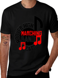 Hoover High Marching Band Cats Black T-Shirt product image 1