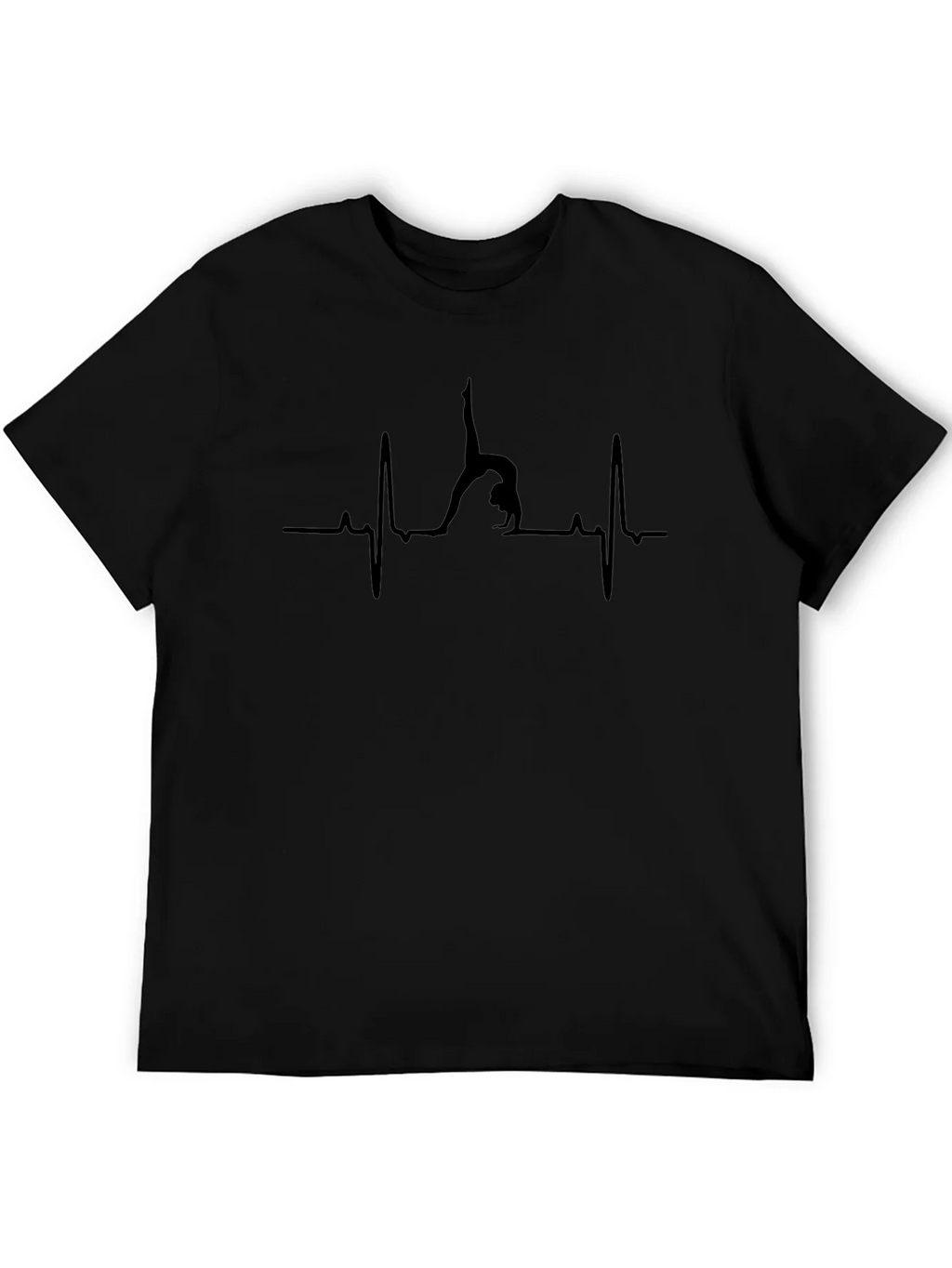 Gymnast Heartbeat Black T-Shirt product image 5