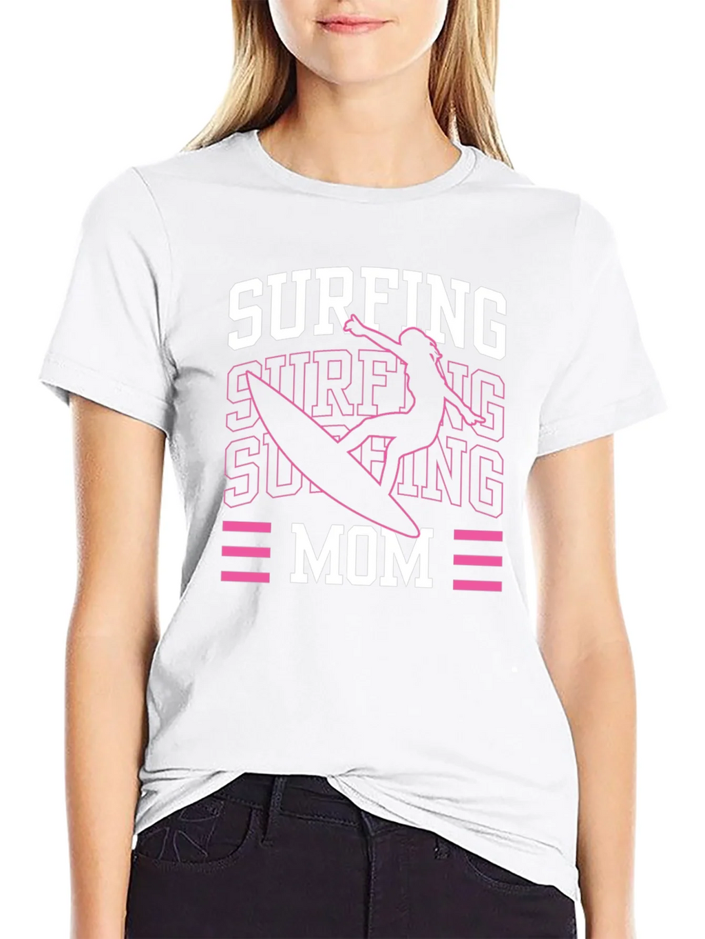 Surfing Mom Graphic T-Shirt product image 8
