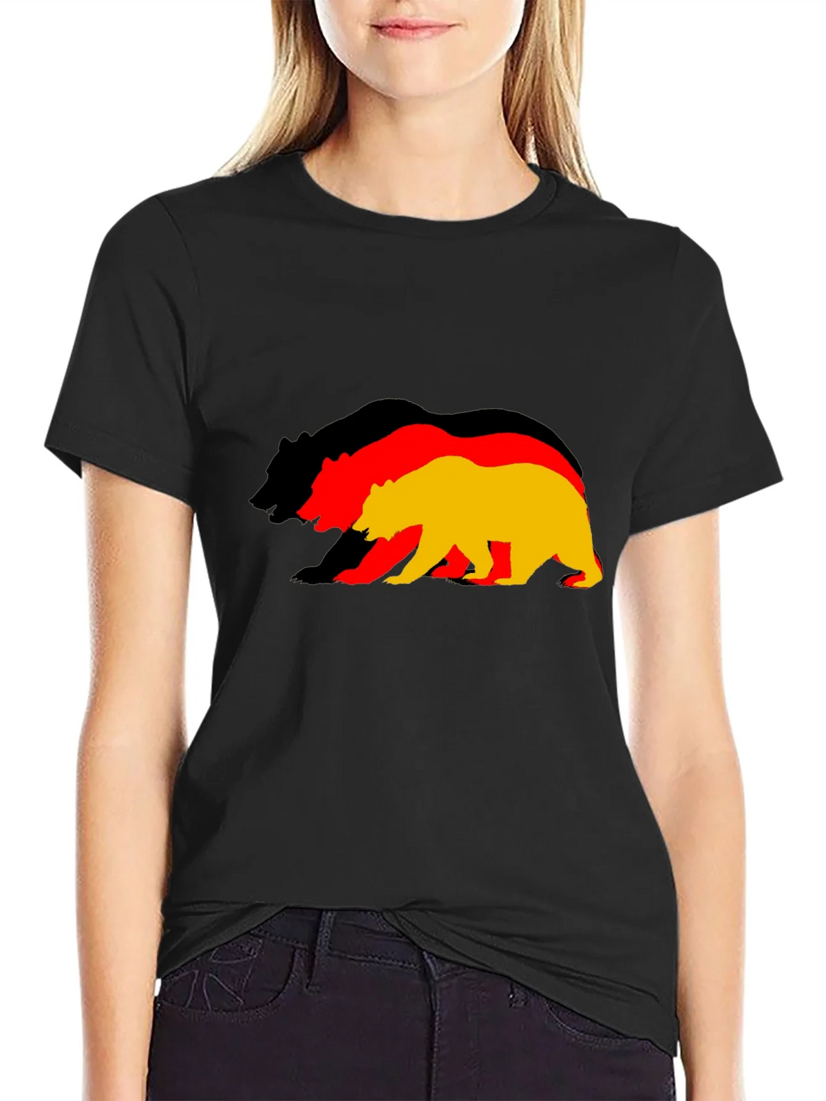 Germany Flag Bear Graphic T-Shirt product image 2