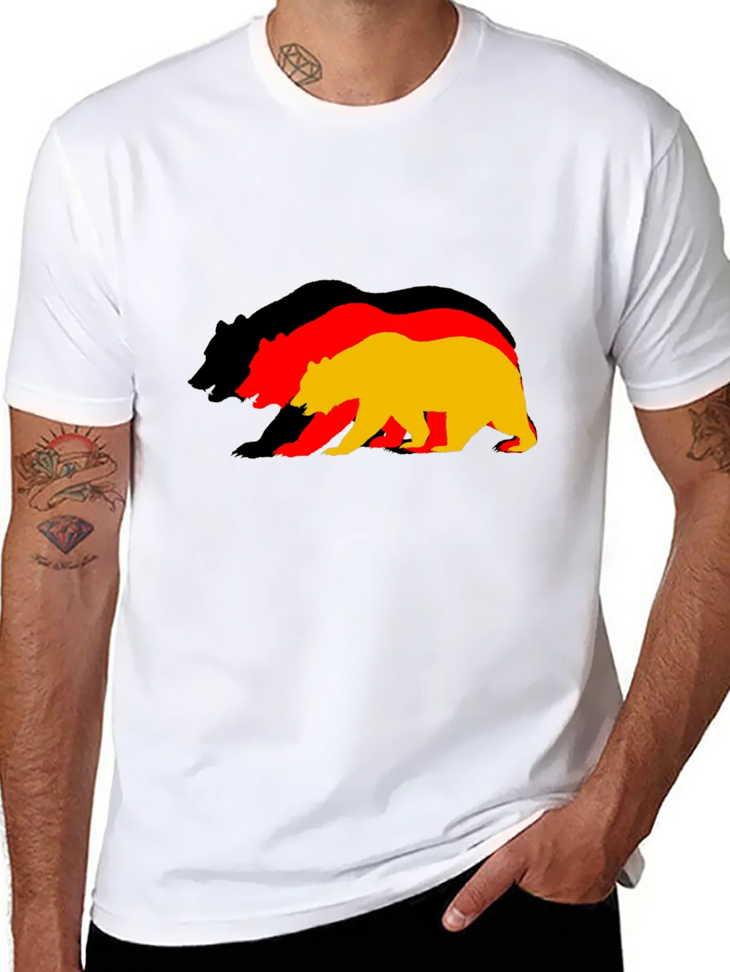 Germany Flag Bear Graphic T-Shirt product image 7