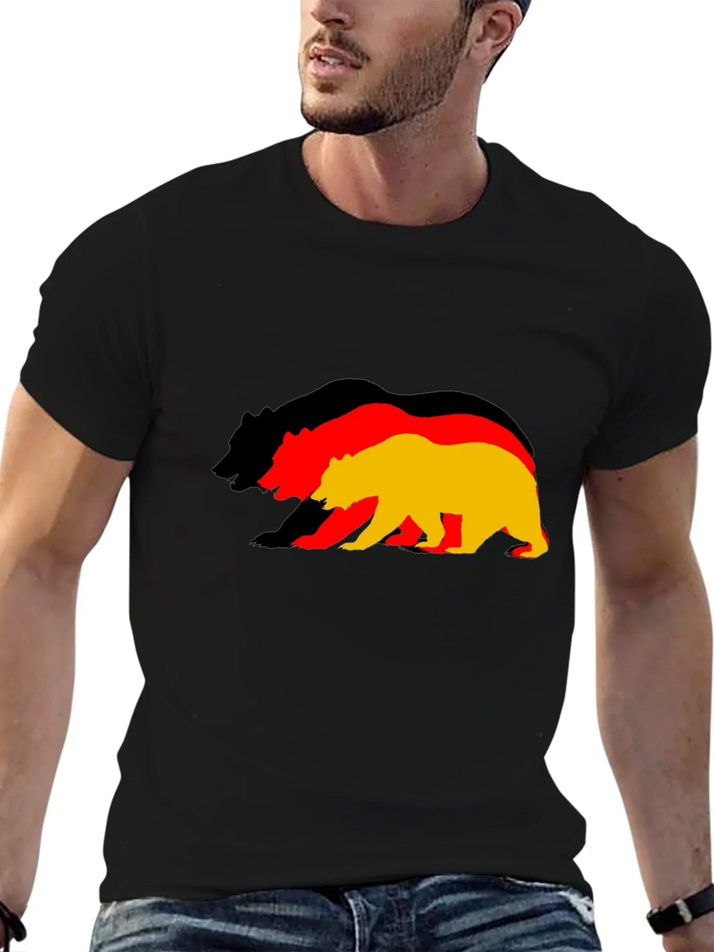Germany Flag Bear Graphic T-Shirt product image 6