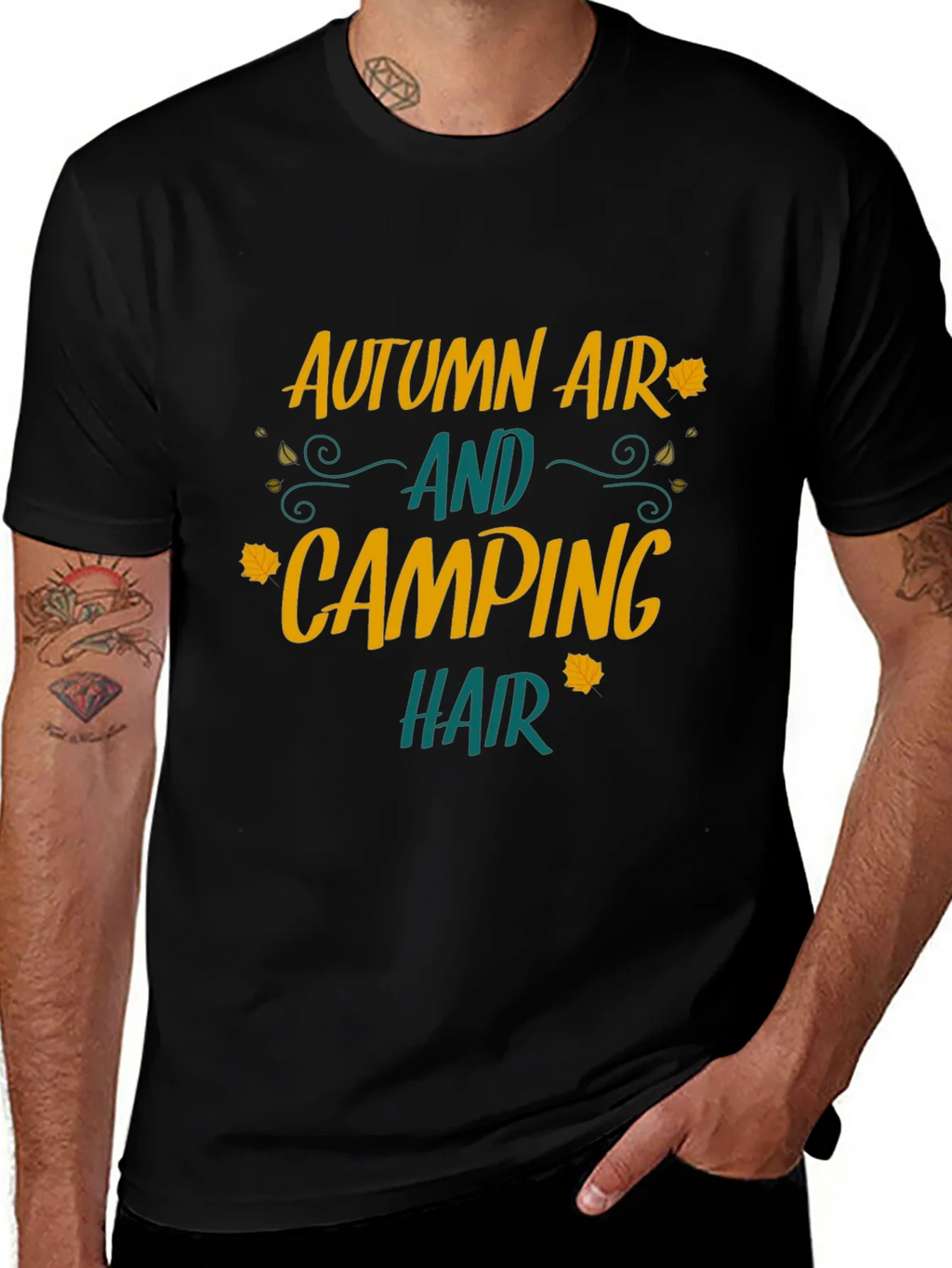 Autumn Air Camping Hair Graphic Tee product image 1