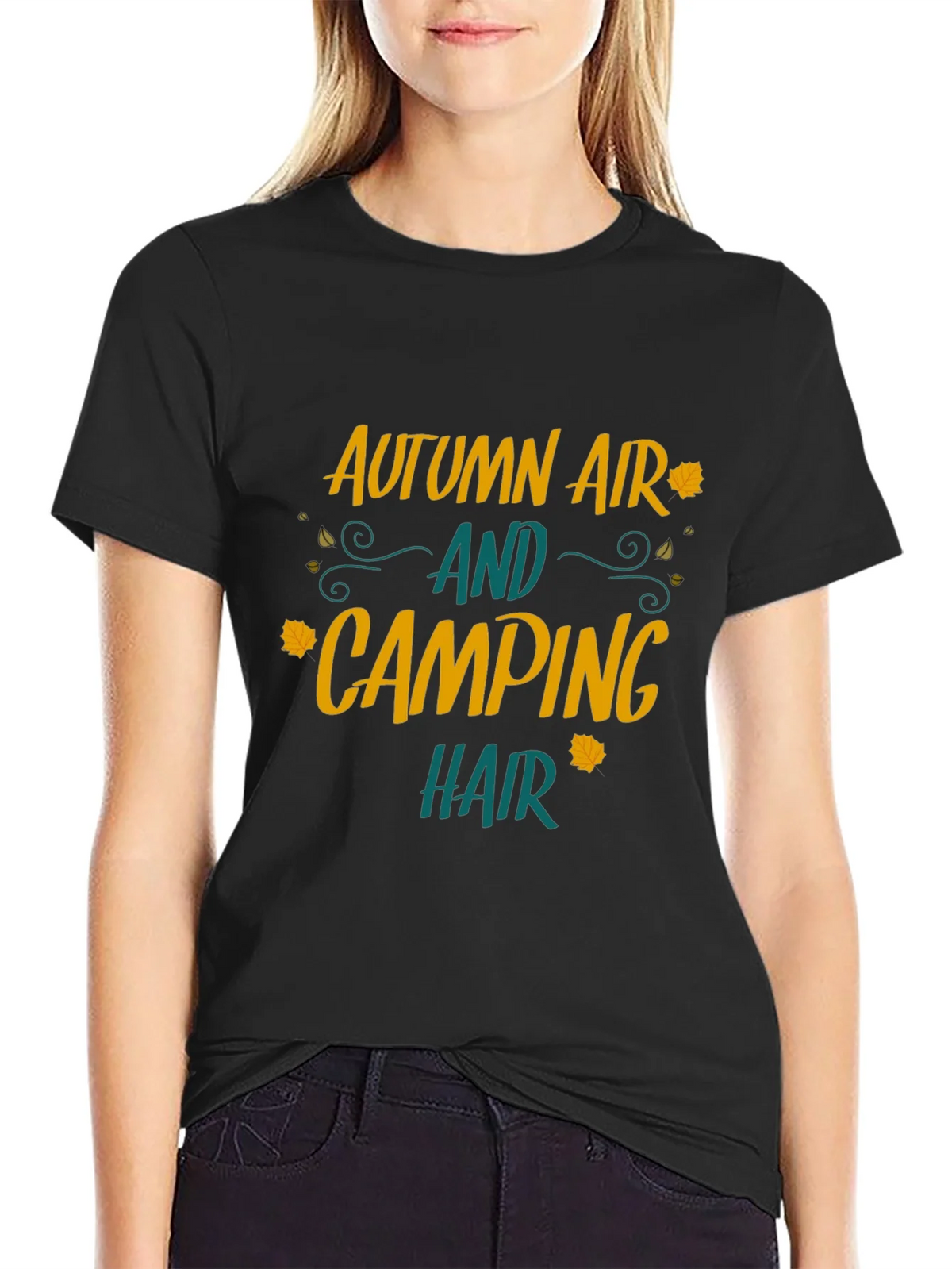 Autumn Air Camping Hair Graphic Tee product image 2