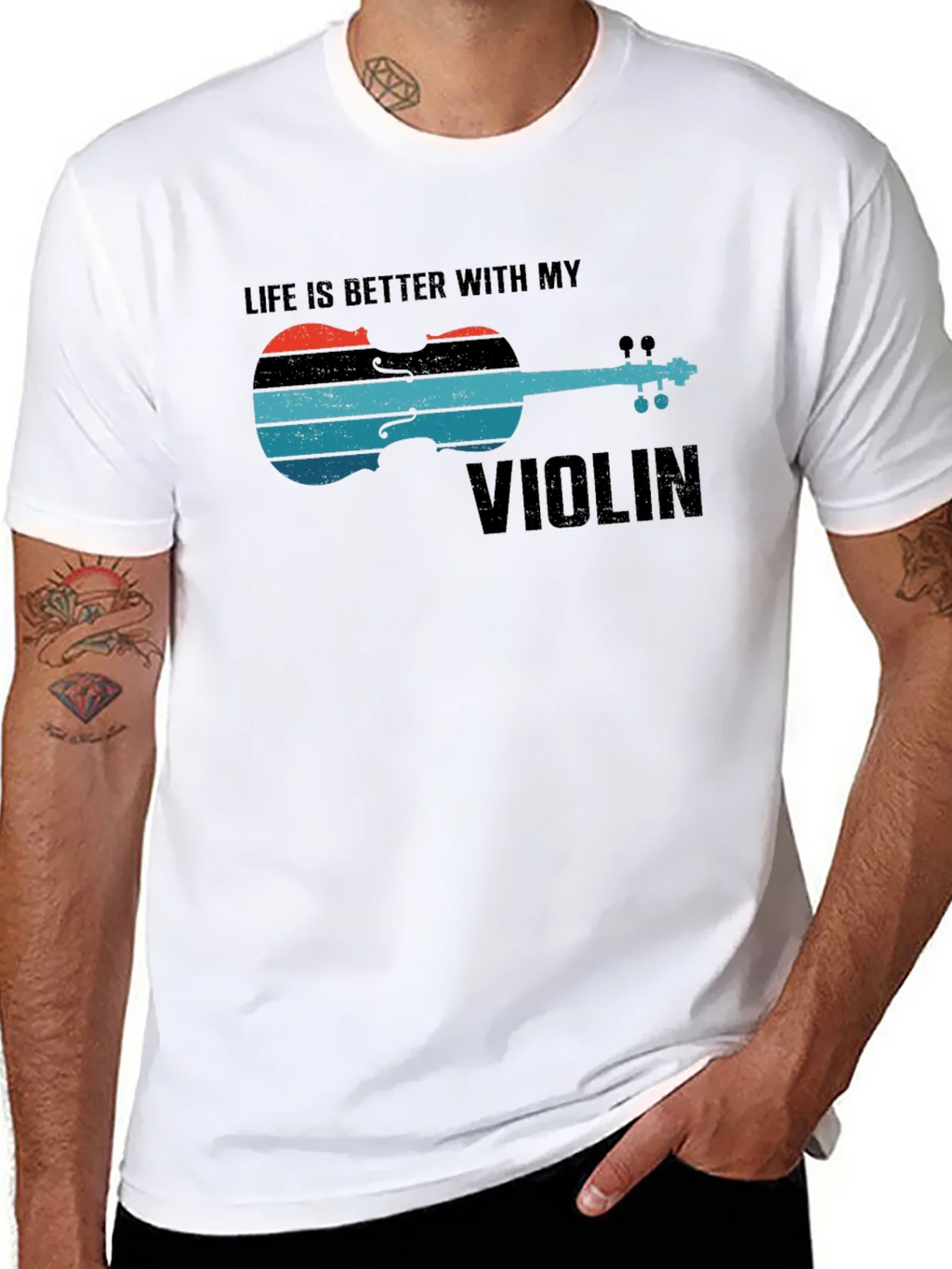 Life is Better with My Violin Graphic Tee product image 7