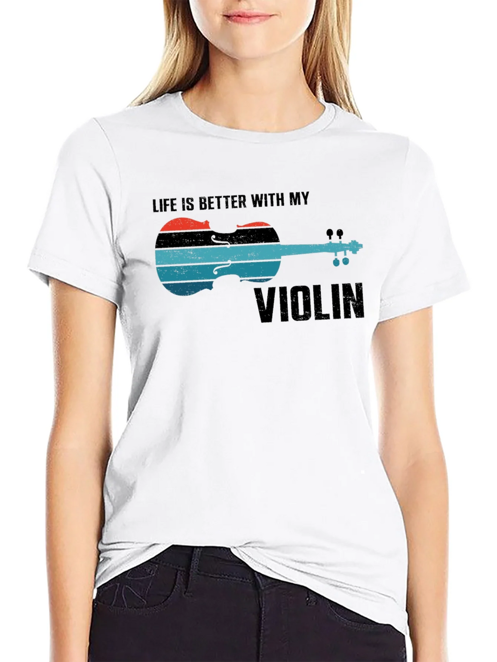 Life is Better with My Violin Graphic Tee product image 8