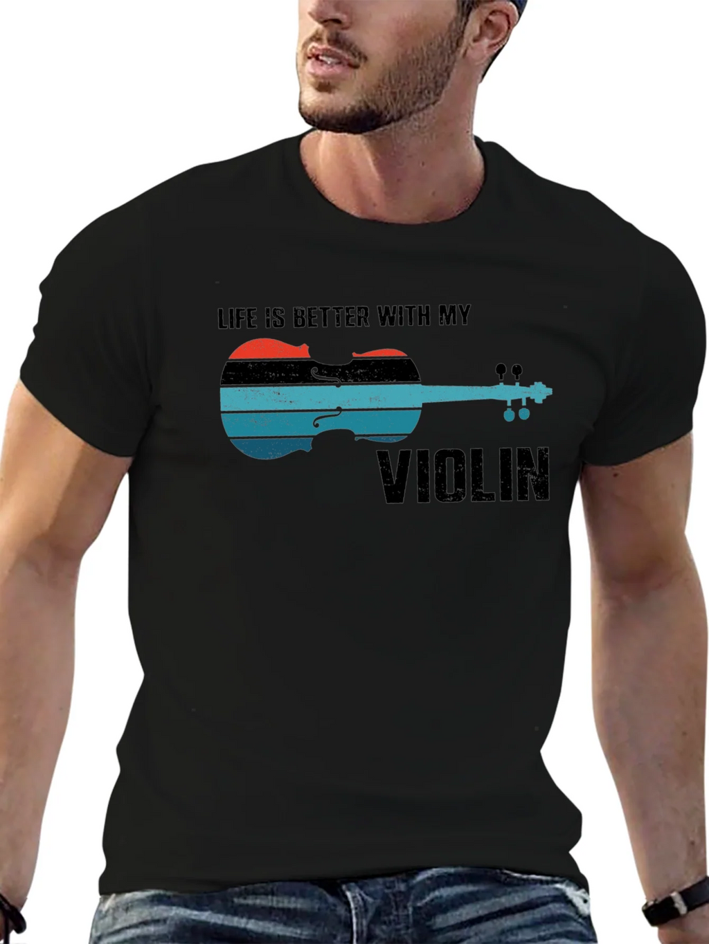 Life is Better with My Violin Graphic Tee product image 6