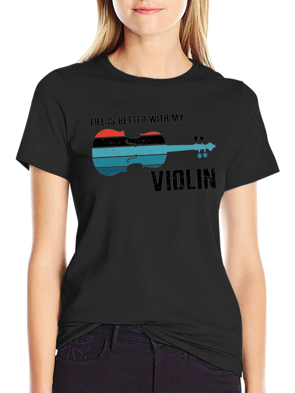 Life is Better with My Violin Graphic Tee product image 2