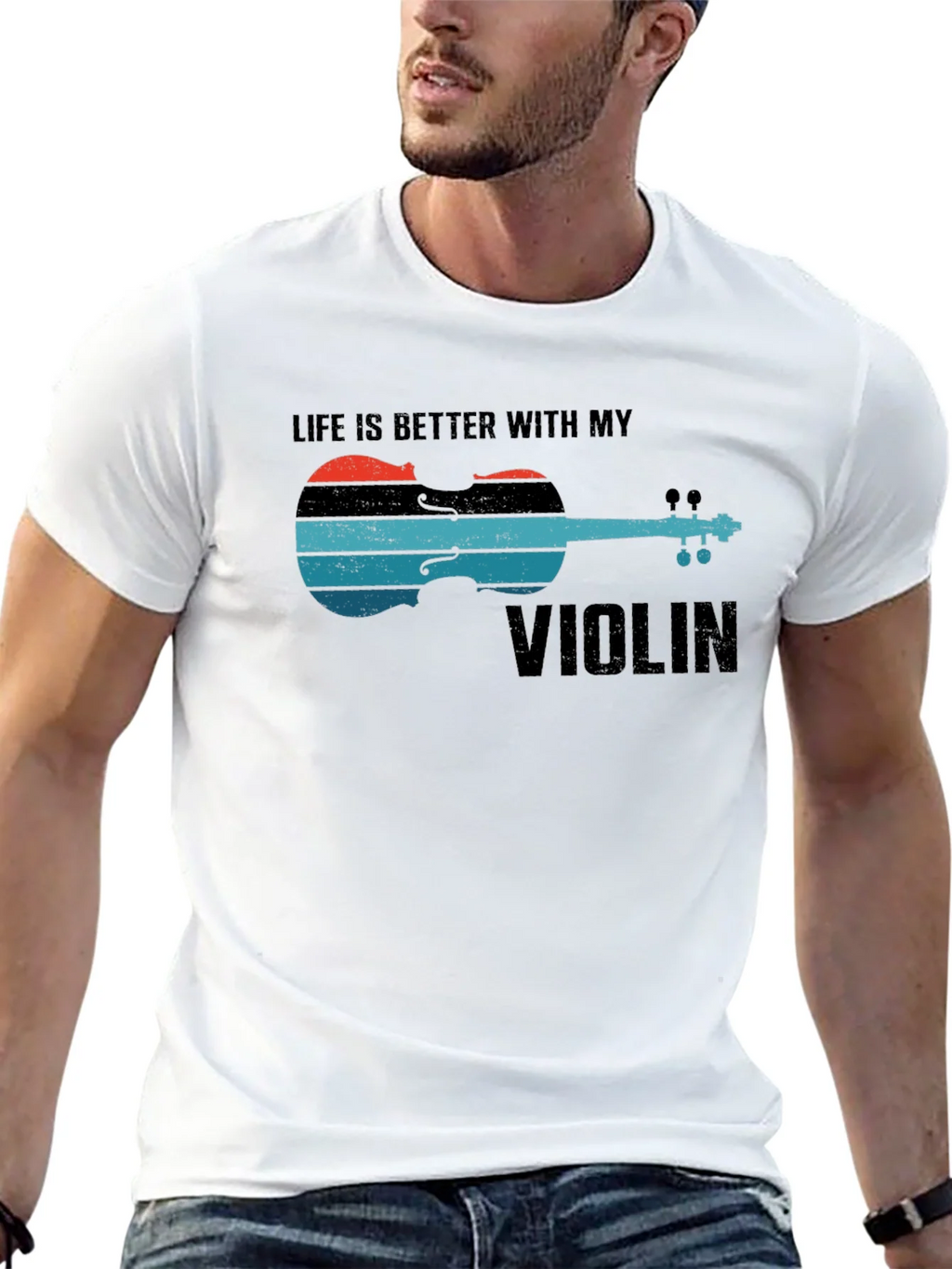 Life is Better with My Violin Graphic Tee product image 12