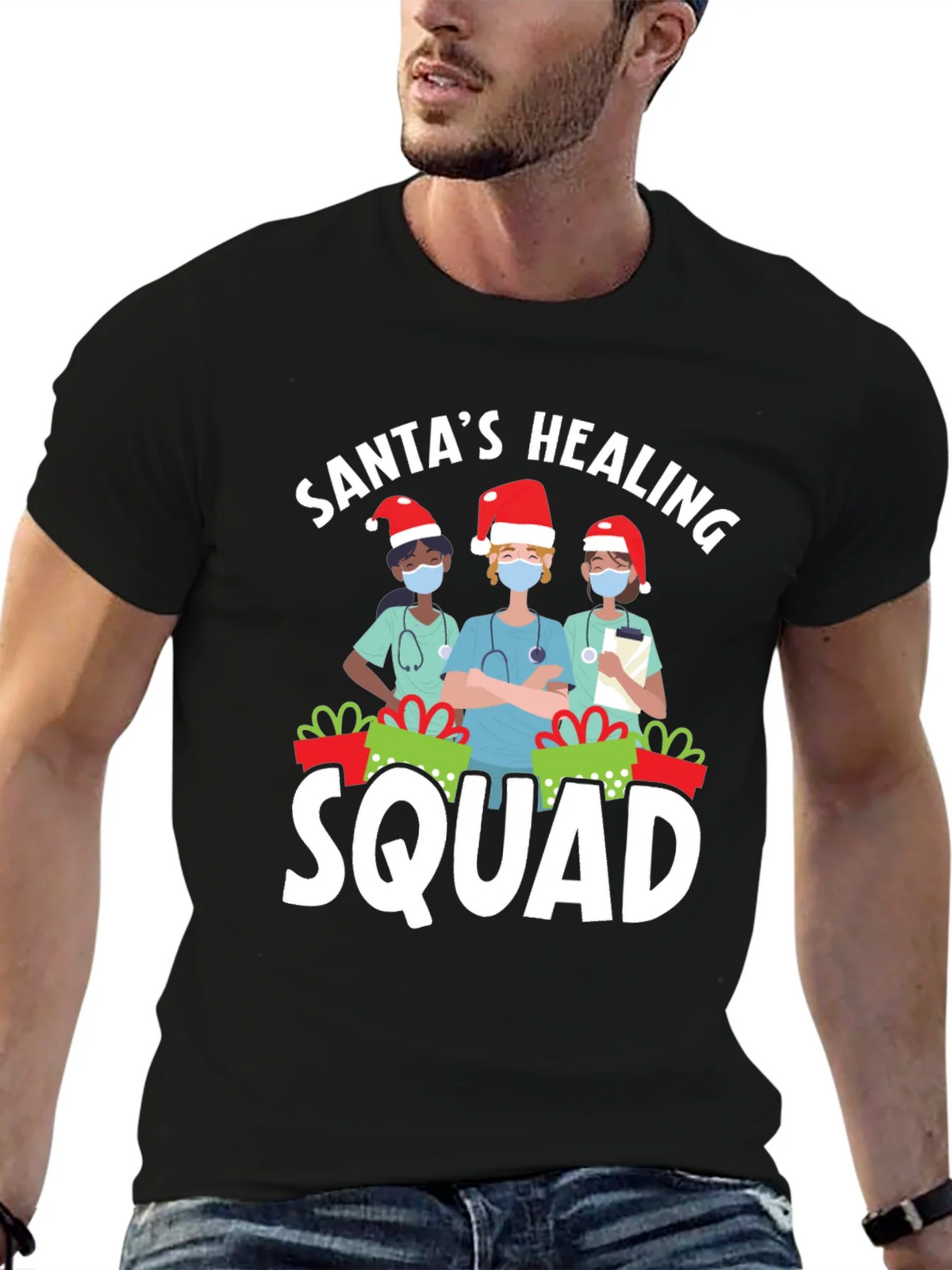 Santas Healing Squad Graphic T-Shirt product image 6