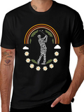 Golf Word Art Rainbow Graphic Tee product image 1