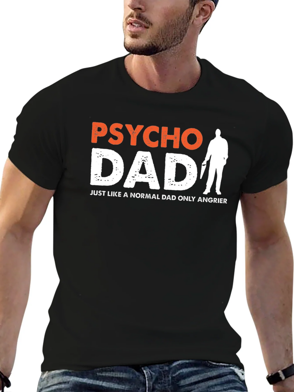 Psycho Dad Graphic Tee - Angrier Humor T-Shirt product image 6