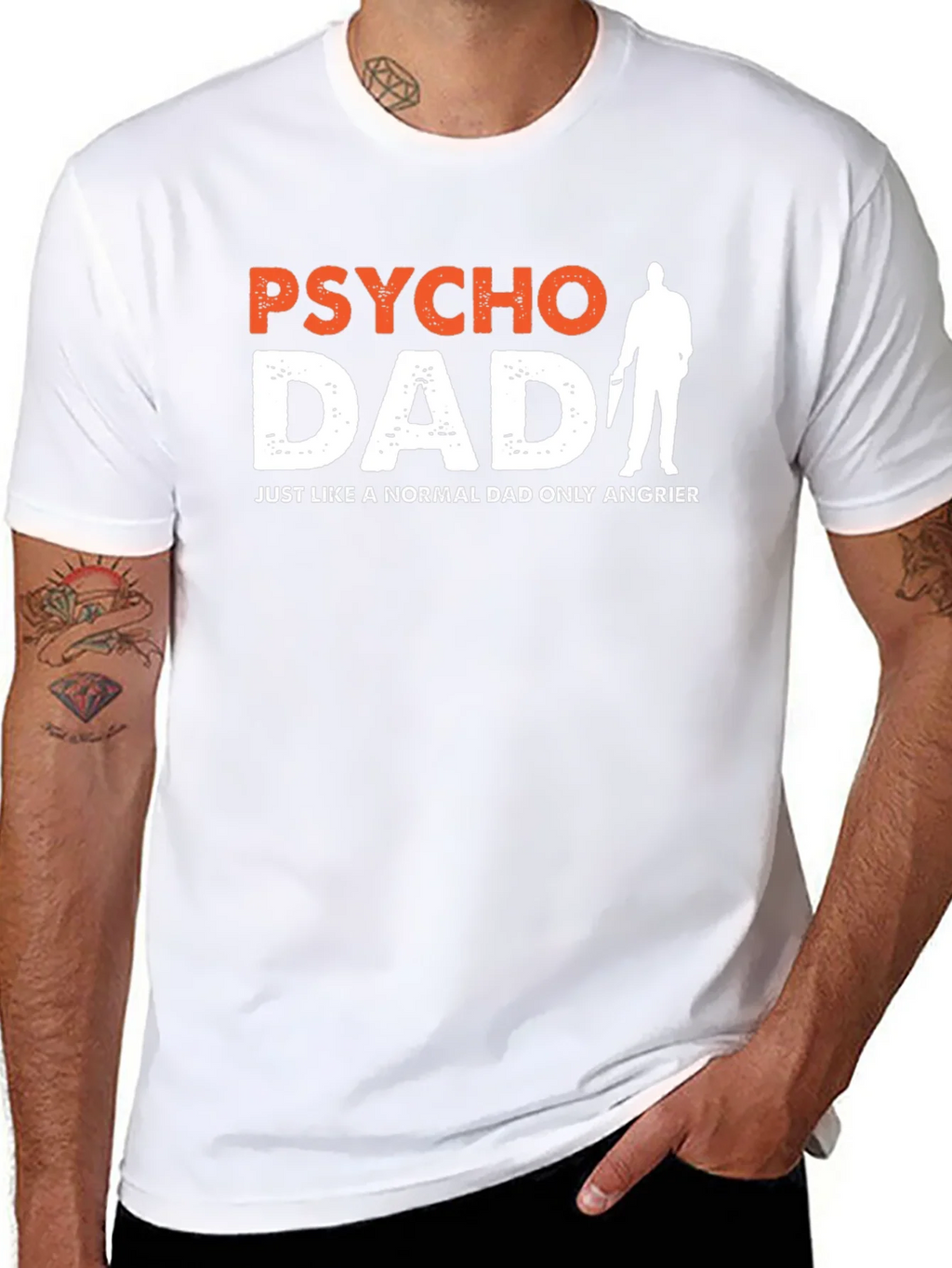 Psycho Dad Graphic Tee - Angrier Humor T-Shirt product image 7