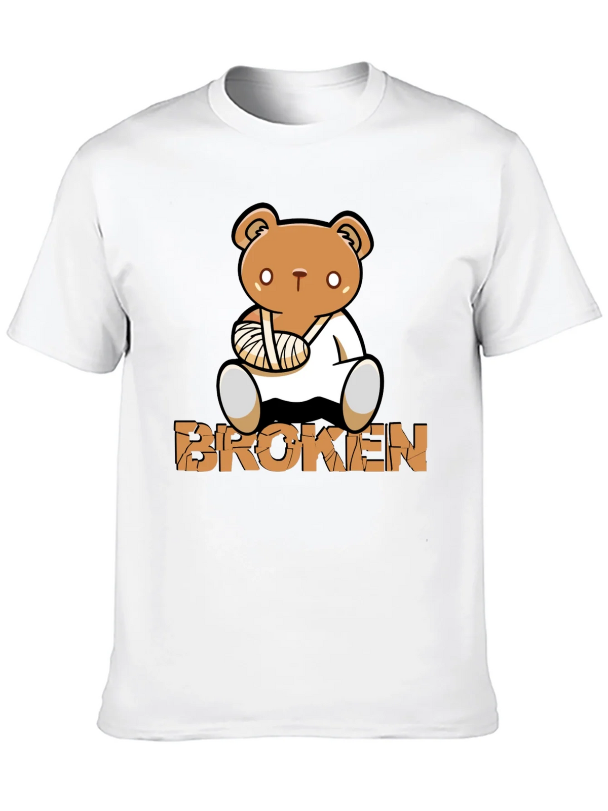 Broken Bear Graphic T-Shirt - Funny Get Well Soon Tee product image 5