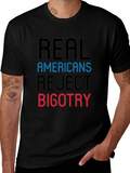Real Americans Reject Bigotry Graphic Tee product image 1