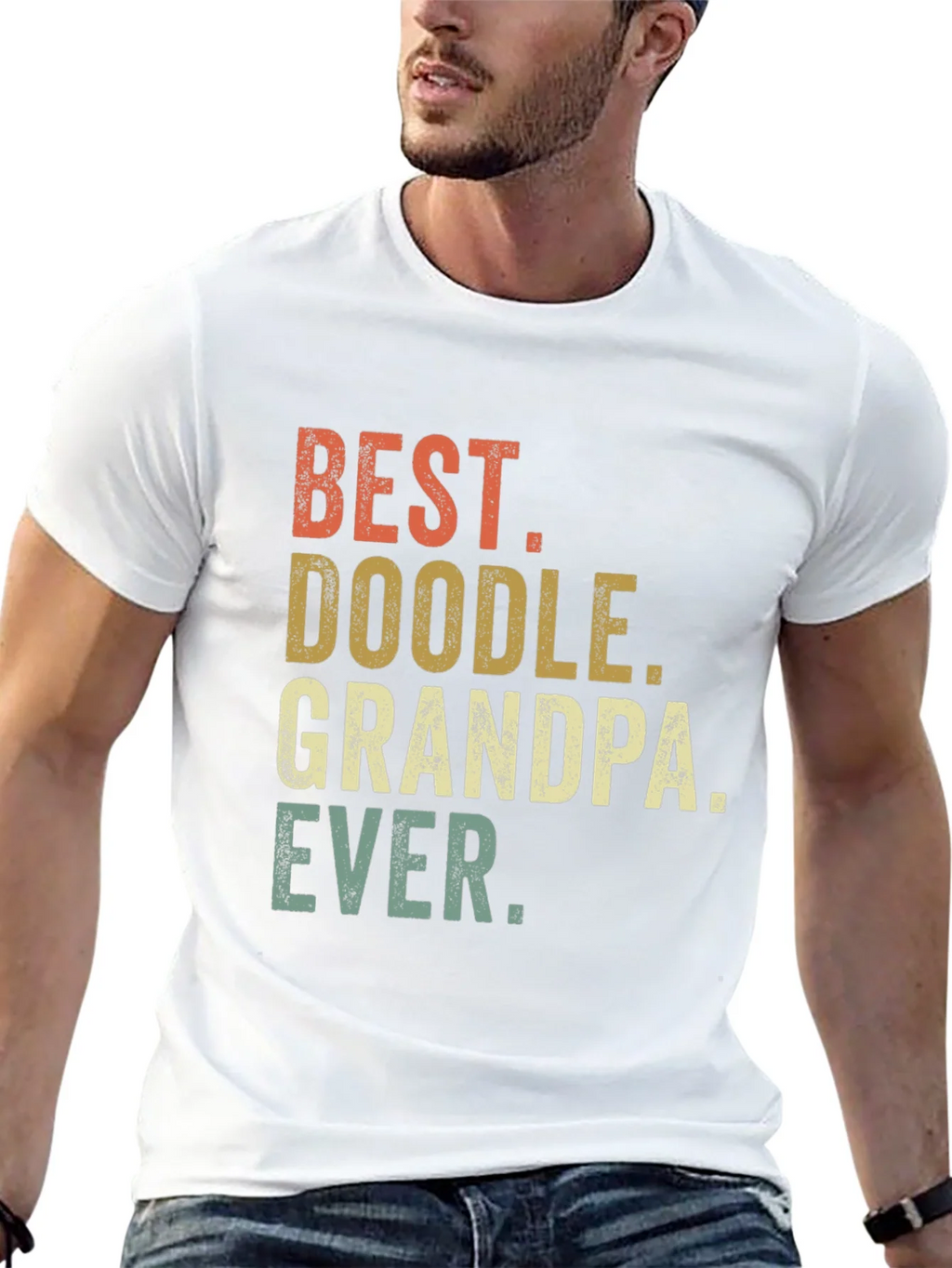 Best Doodle Grandpa Ever T-Shirt product image 12