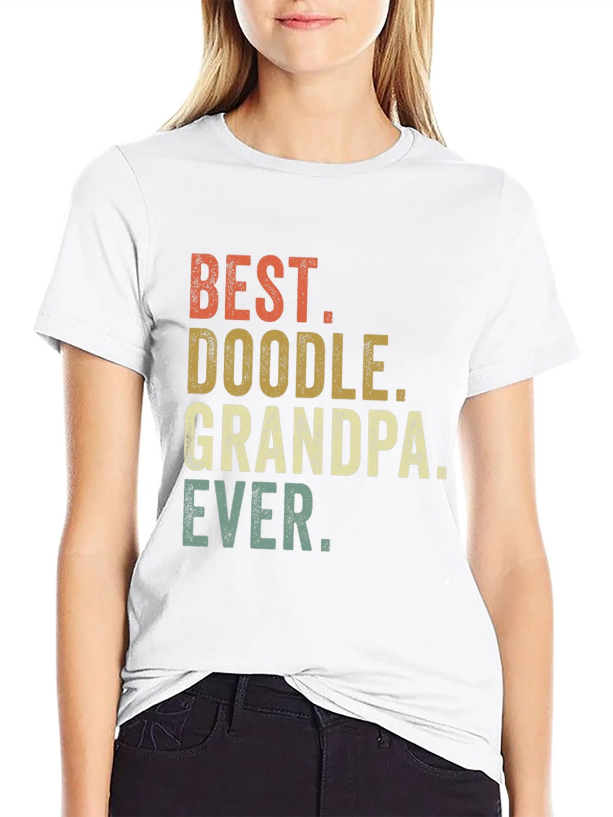 Best Doodle Grandpa Ever T-Shirt product image 8