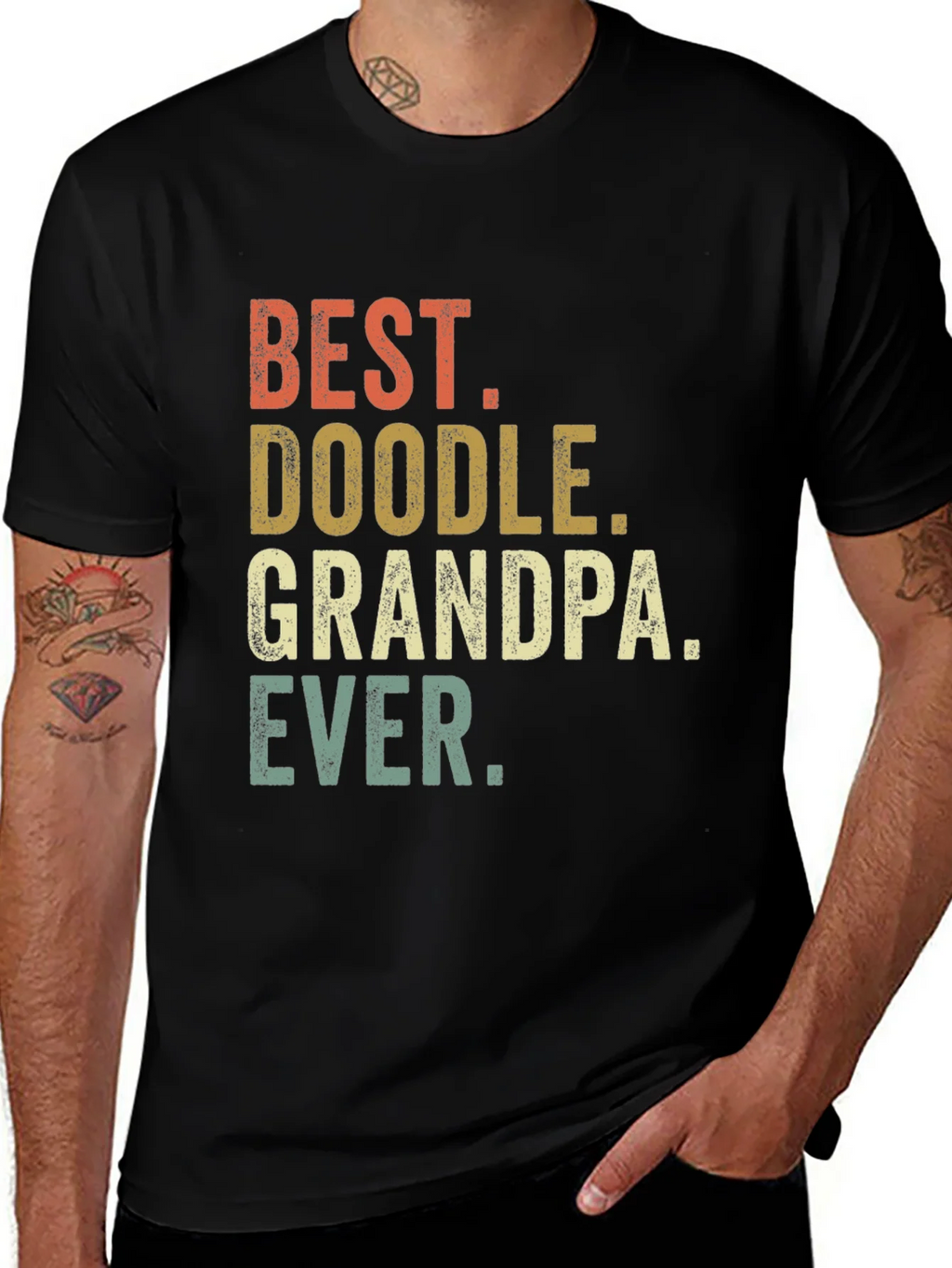Best Doodle Grandpa Ever T-Shirt product image 1