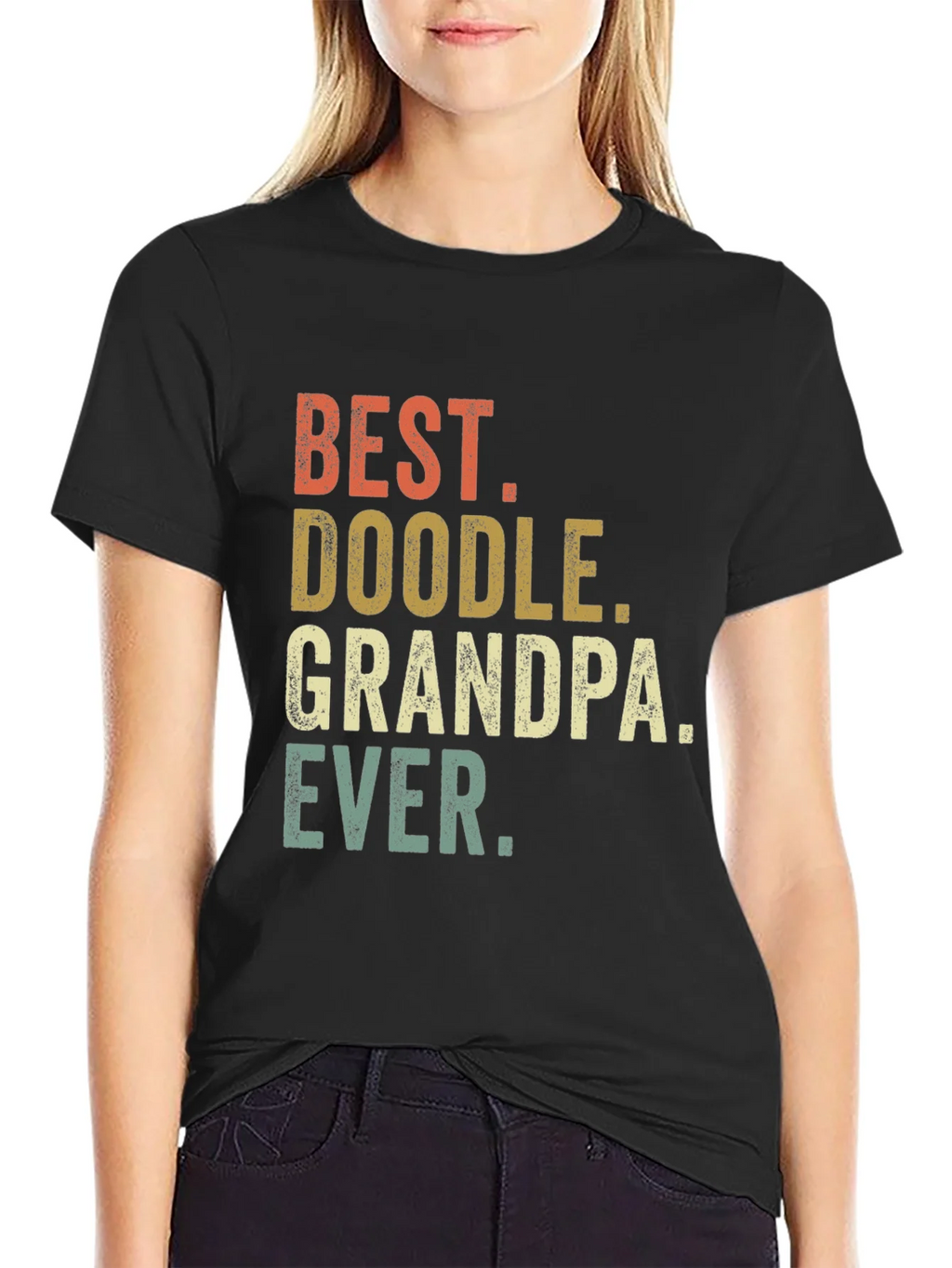 Best Doodle Grandpa Ever T-Shirt product image 2