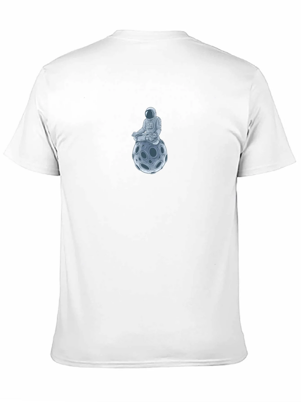 Astronaut Moon Meditation Black T-Shirt product image 10