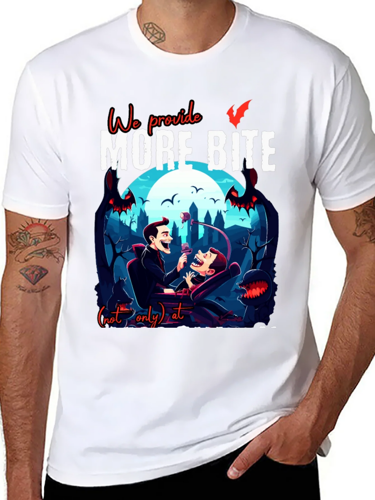 We Provide More Bite Vampire T-Shirt product image 7