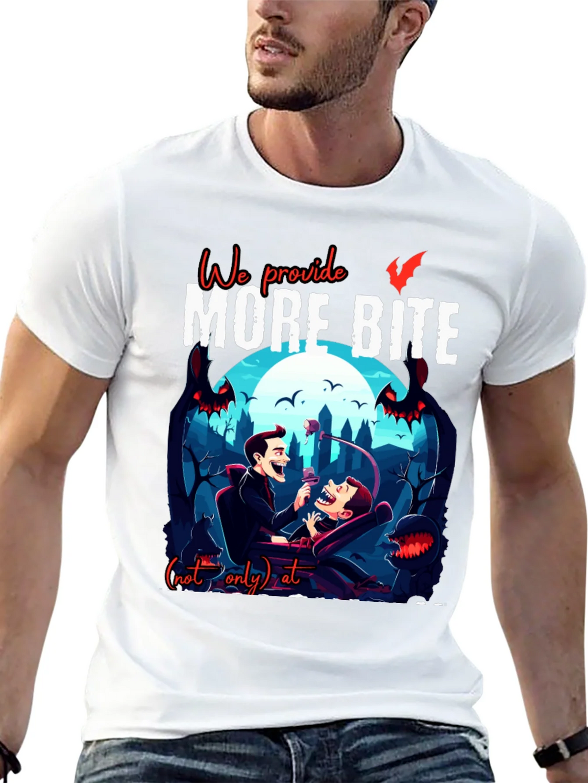We Provide More Bite Vampire T-Shirt product image 12