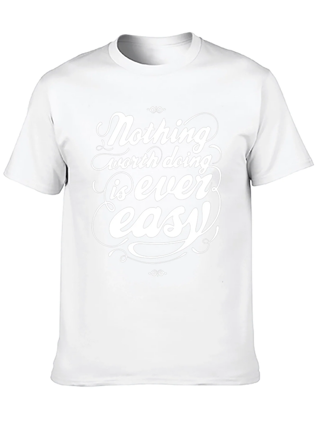 Inspirational Graphic Tee - Nothing Easy T-Shirt product image 9