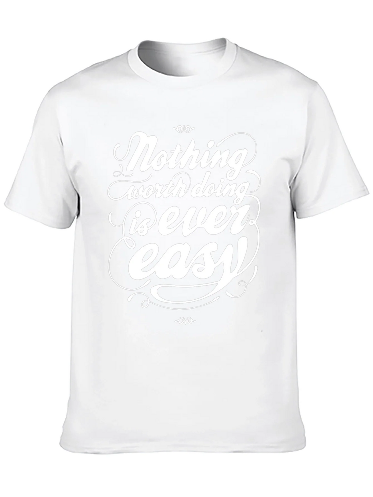 Inspirational Graphic Tee - Nothing Easy T-Shirt product image 9