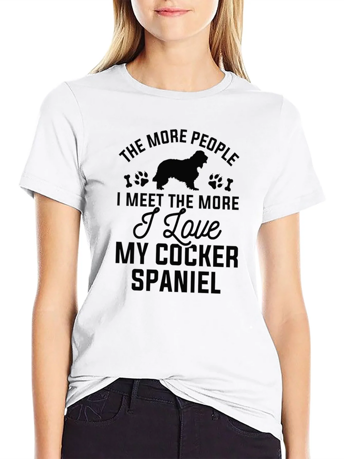 Cocker Spaniel Lover Black T-Shirt product image 7