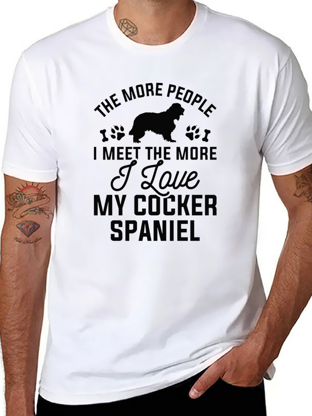 Cocker Spaniel Lover Black T-Shirt product image 6