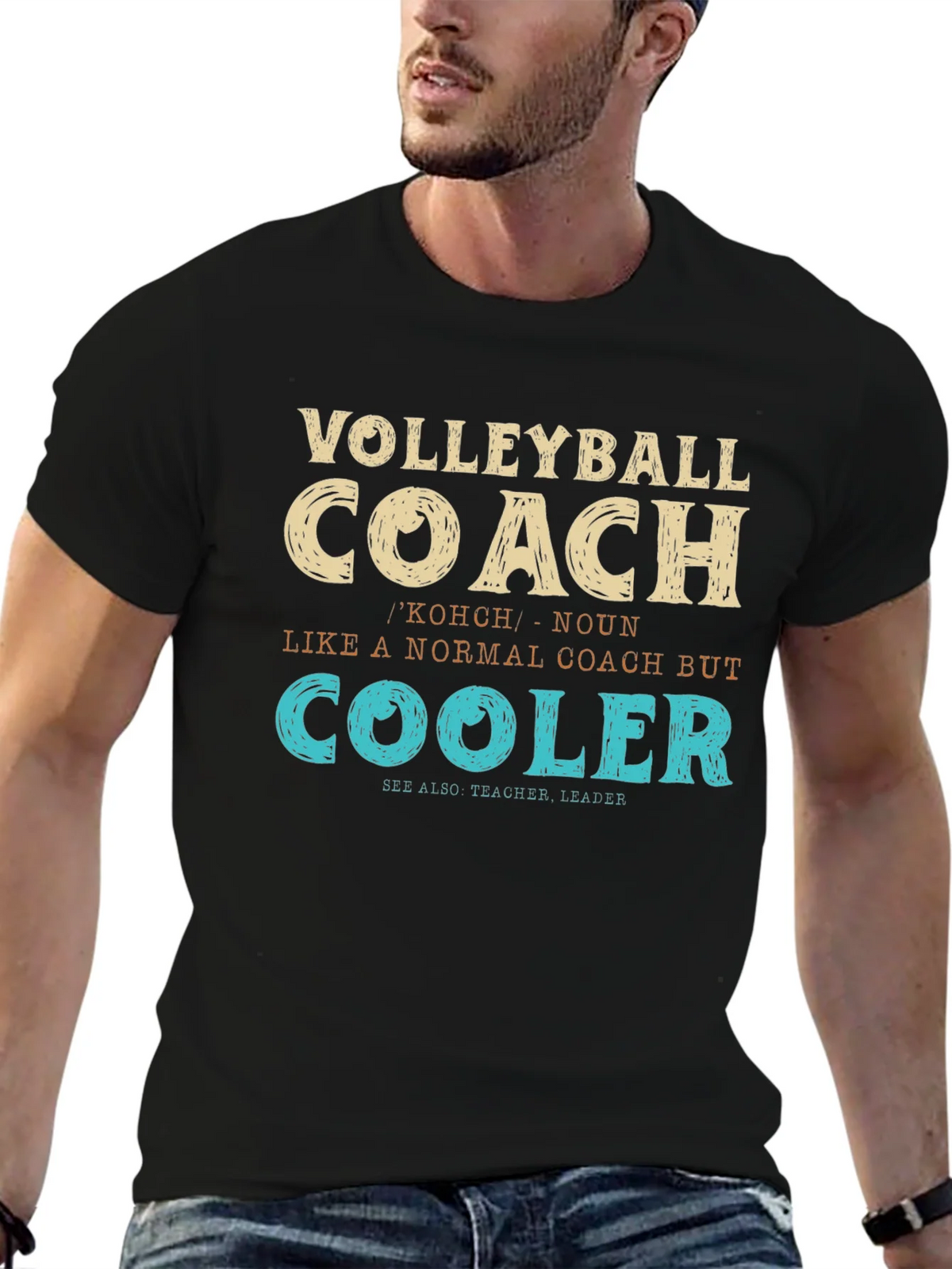 Volleyball Coach Definition T-Shirt product image 6