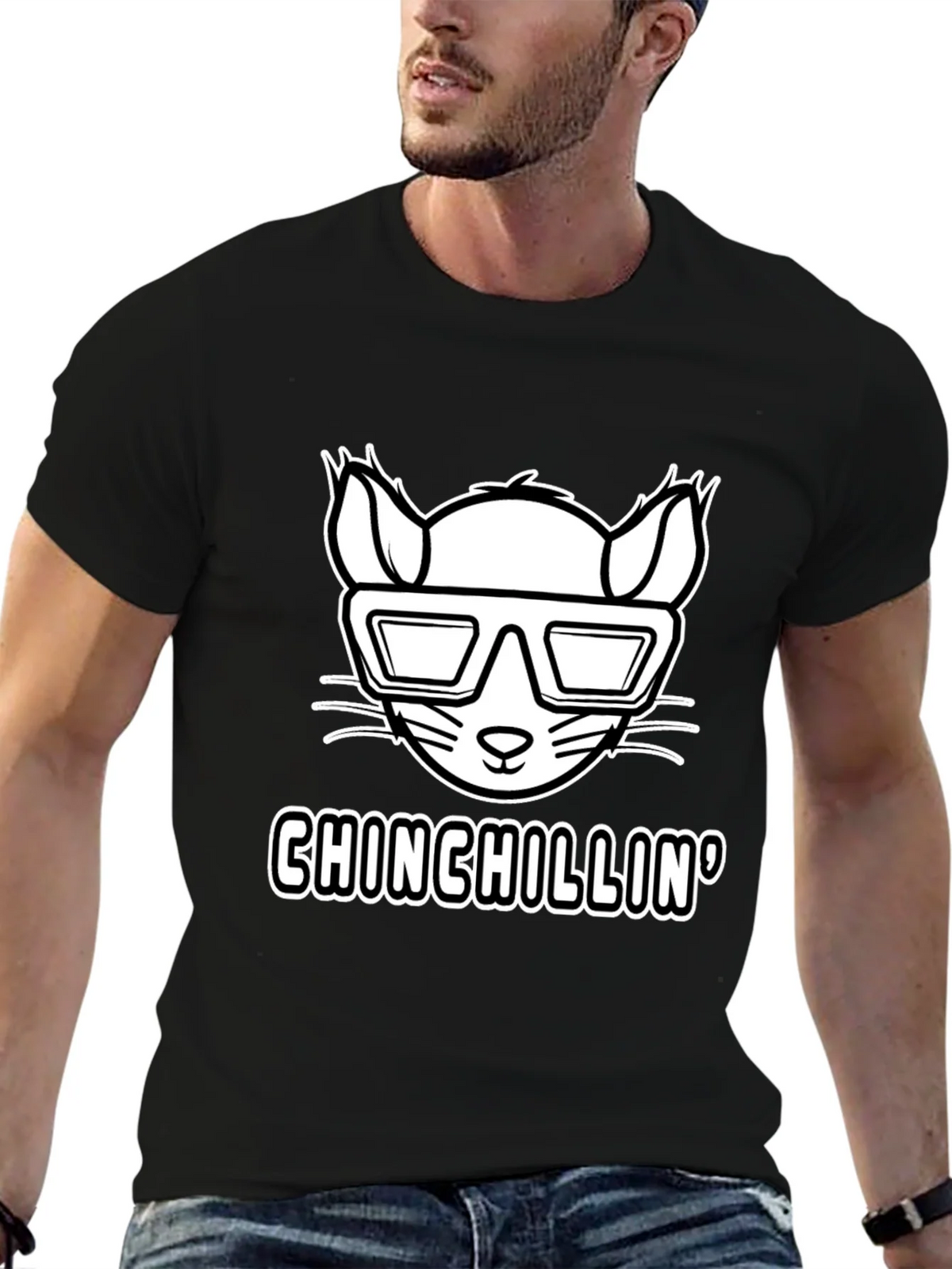 Chinchillin T-Shirt - Cool Rodent Design product image 6