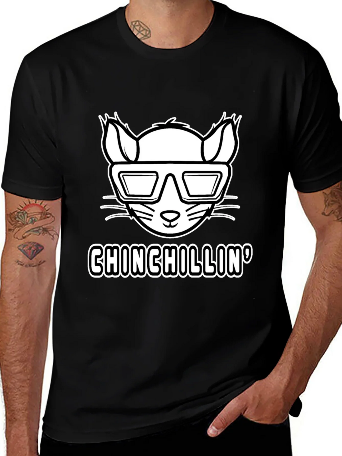 Chinchillin T-Shirt - Cool Rodent Design product image 1