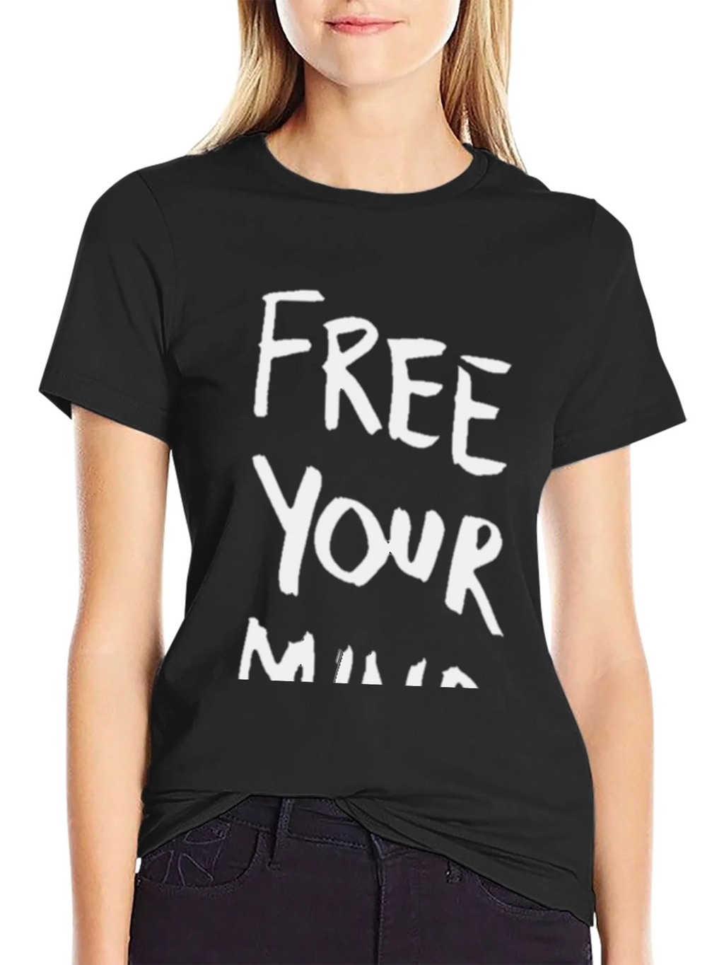 Free Your Mind Graphic Tee - Trendy Black T-Shirt product image 2