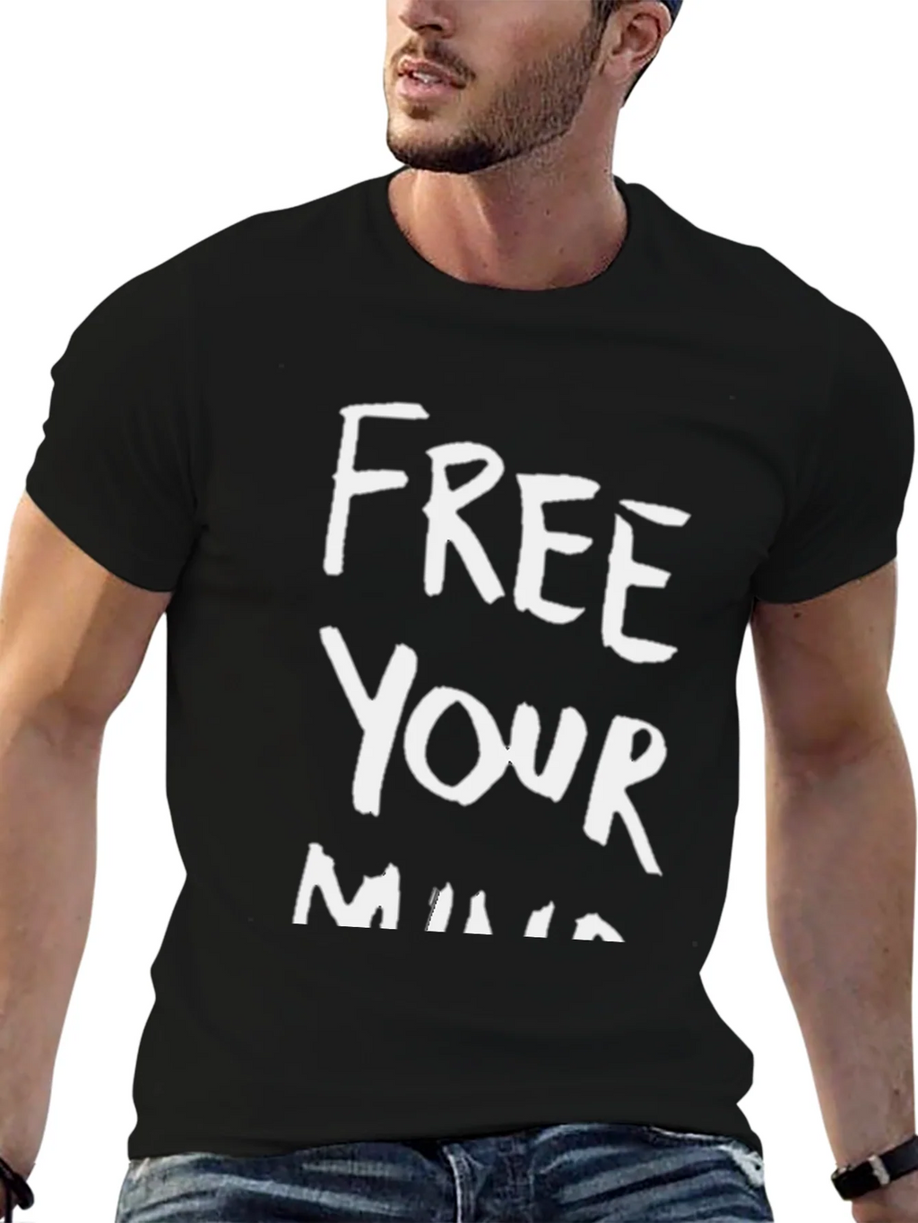 Free Your Mind Graphic Tee - Trendy Black T-Shirt product image 4