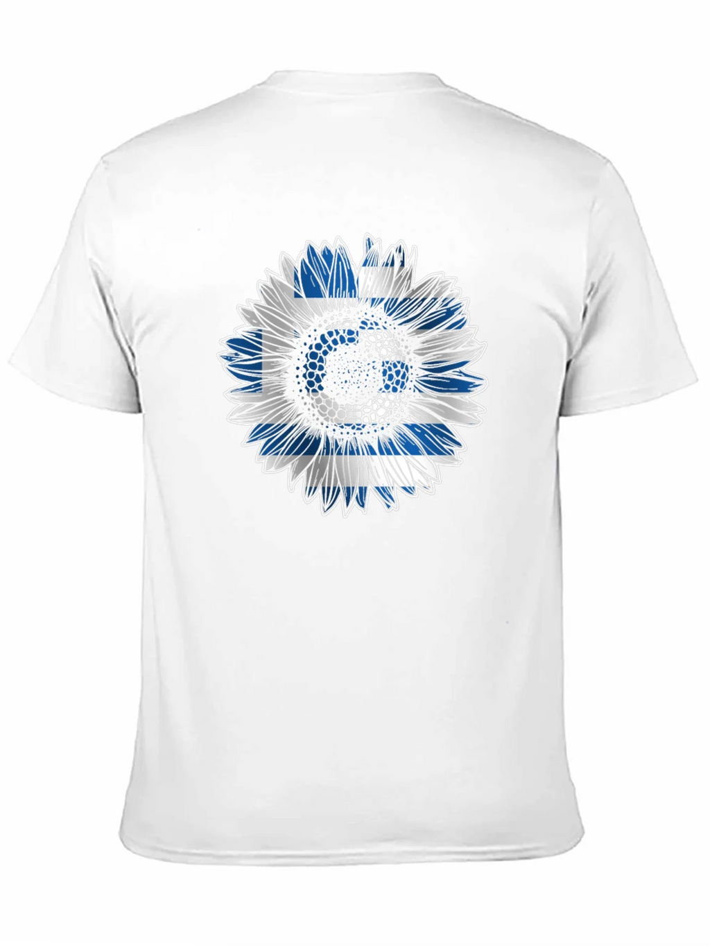 Greek Flag Sunflower T-Shirt - Unique Design product image 10