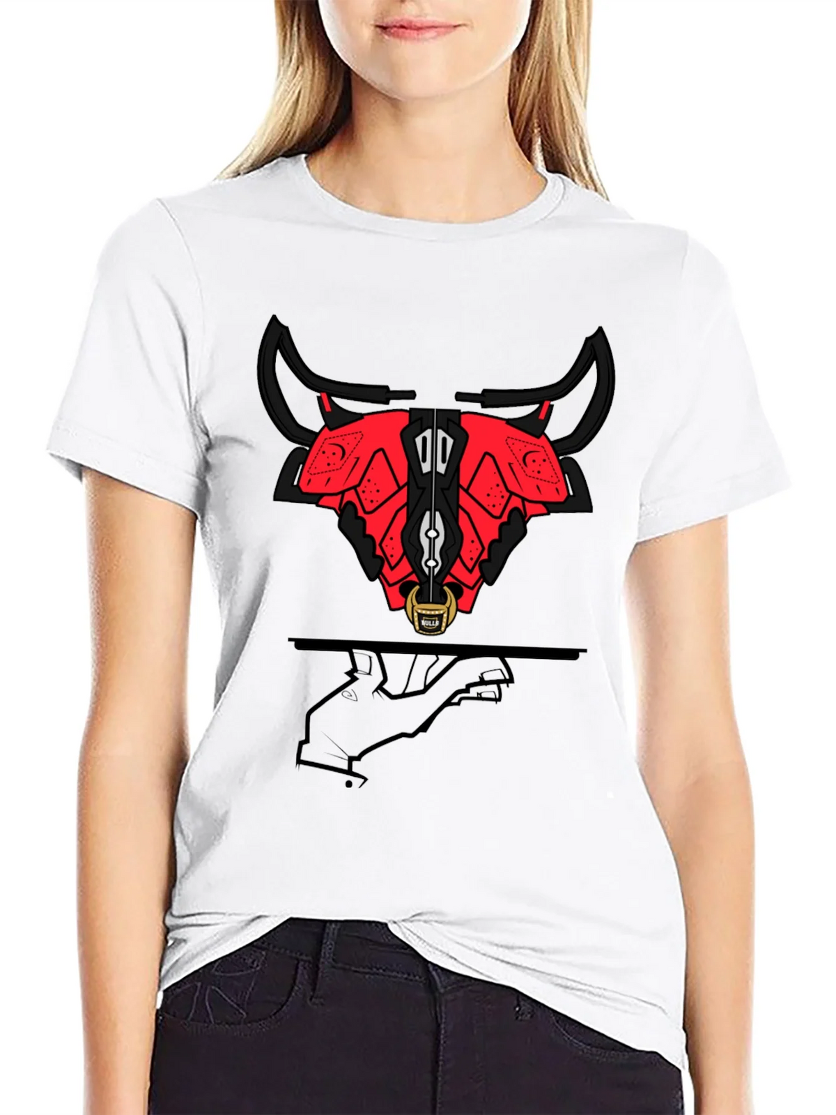 Stylized Bull Graphic Tee - Modern Urban Fashion product image 8