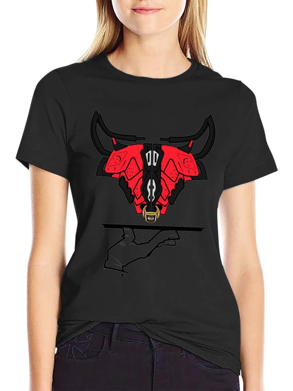 Stylized Bull Graphic Tee - Modern Urban Fashion product image 2